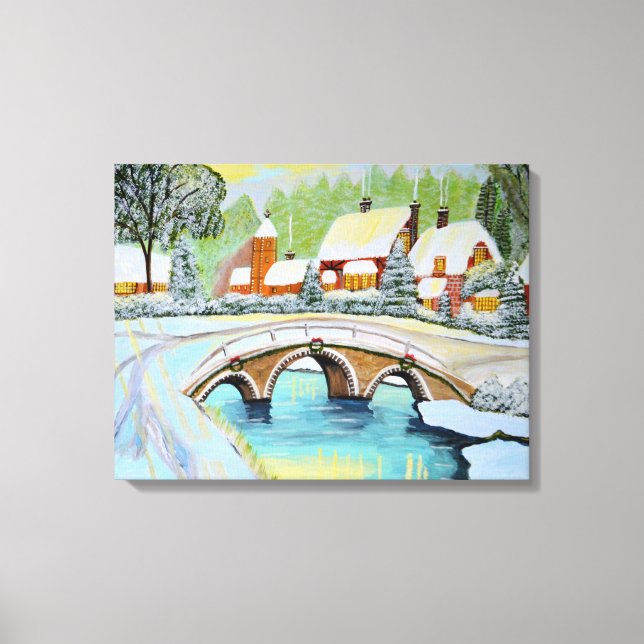 Christmas Winter Canvas Print (Front)