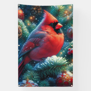 Christmas/winter Cardinal  Banner