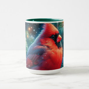 Christmas/winter Cardinal  Mug
