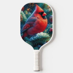 Christmas/winter Cardinal Pickleball Paddle