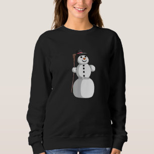 Christmas winter Christmas Xmas cute snowman 1 Sweatshirt