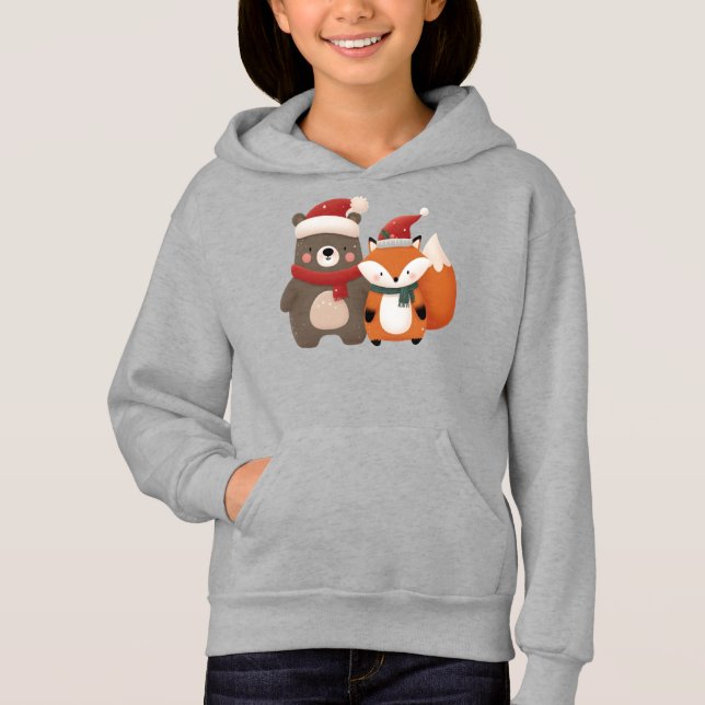 Christmas/Winter Cute Bear & Fox (Front)