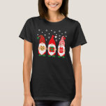 Christmas Winter Cute Three Garden Gnomes Xmas Paj T-Shirt<br><div class="desc">Christmas Winter Cute Three Garden Gnomes Xmas Pajama</div>