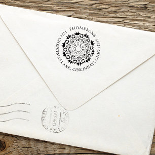 Christmas Winter Family Return Address Self-inking Stamp