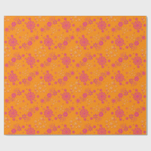 Christmas Winter Hanukkah Snowflake design Wrapping Paper