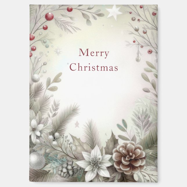 Christmas Winter Holiday Magnet (Front)