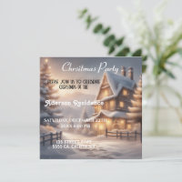 Christmas Winter Landscape Christmas Party