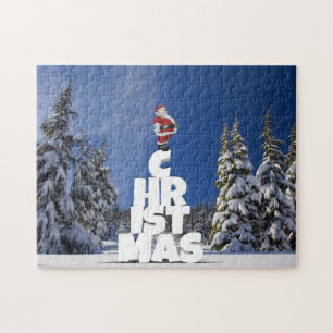 Christmas winter landscape jigsaw puzzle