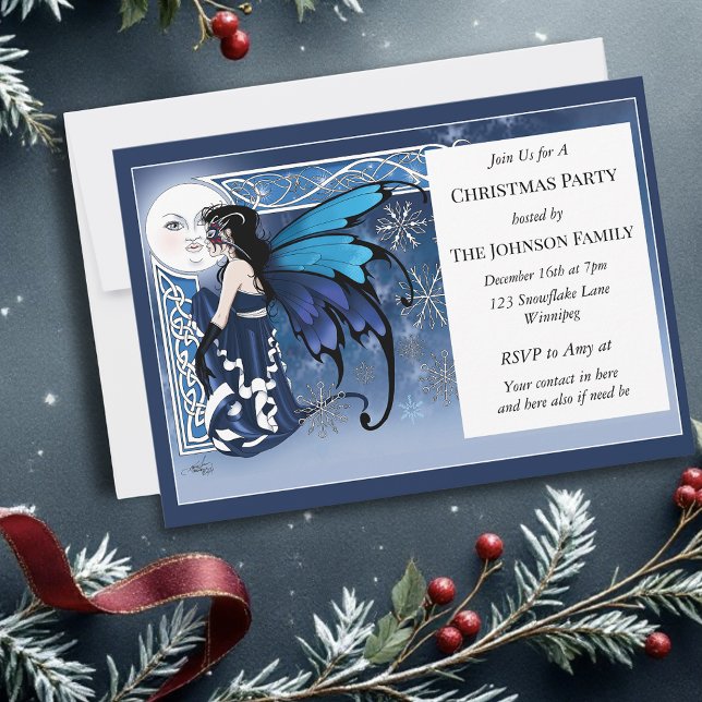 Christmas Winter Moon Fairy Invitation (Creator Uploaded)