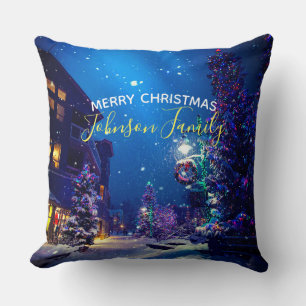 Christmas Winter Night Cushion