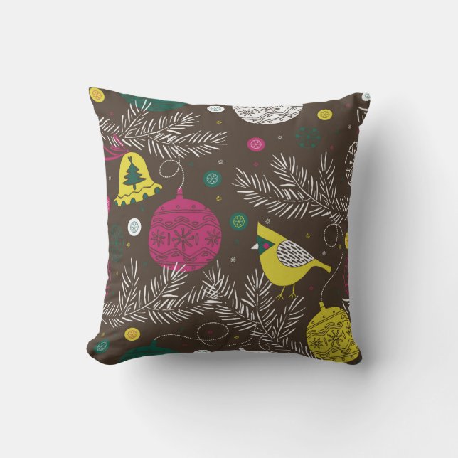 Christmas winter pattern cushion (Front)