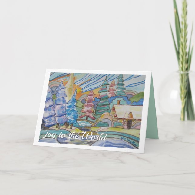 Christmas Winter Scene Holiday Card (Front)