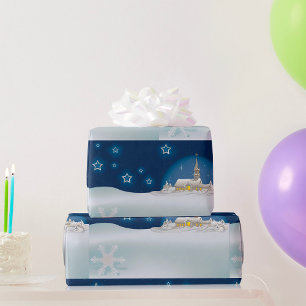 Christmas Winter Scene Wrapping Paper