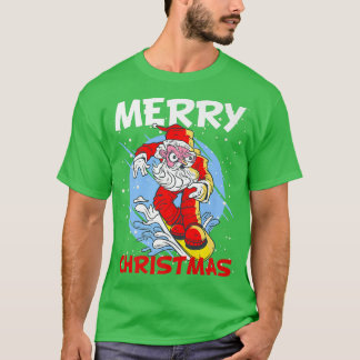 Christmas winter snow slope costume Santa Claus sn T-Shirt