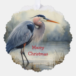 Christmas Winter Snow Trees Cardinal Parents Tree Decoration Card