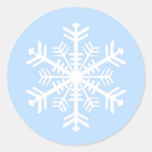 Christmas Winter Snowflake sticker (Front)