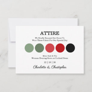 Christmas Winter Watercolor Wedding  Card