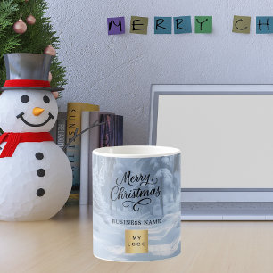 Christmas winter wonderland business logo coffee mug