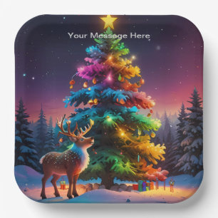 Christmas Winter Wonderland Holiday Season Paper Plate