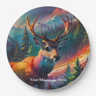 Christmas Winter Wonderland Holiday Season Paper Plate