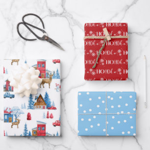 Christmas Winter Wonderland Wrapping Paper Sheet