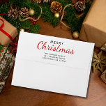 Christmas Winter Woodland Return Address  Envelope<br><div class="desc">Matching envelope for the winter woodland greeting cards and invitations 5x7. Personalise with your own text.</div>