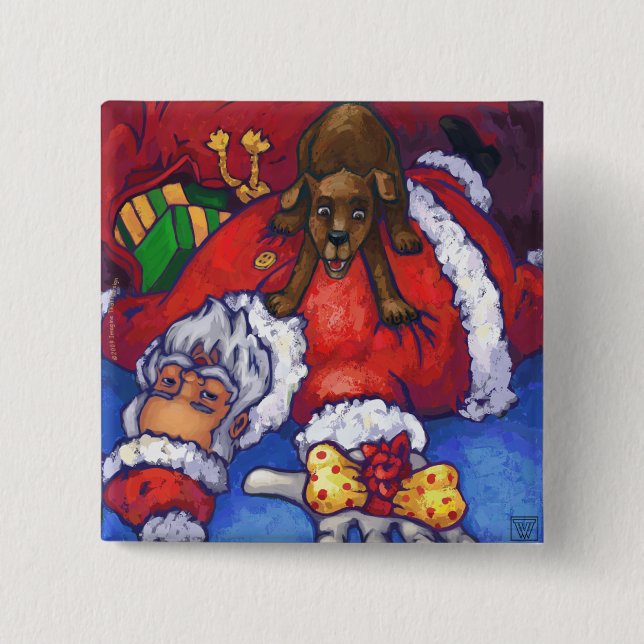 Christmas Wish 15 Cm Square Badge (Front)