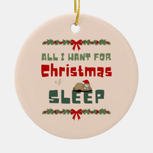 Christmas wish ceramic tree decoration