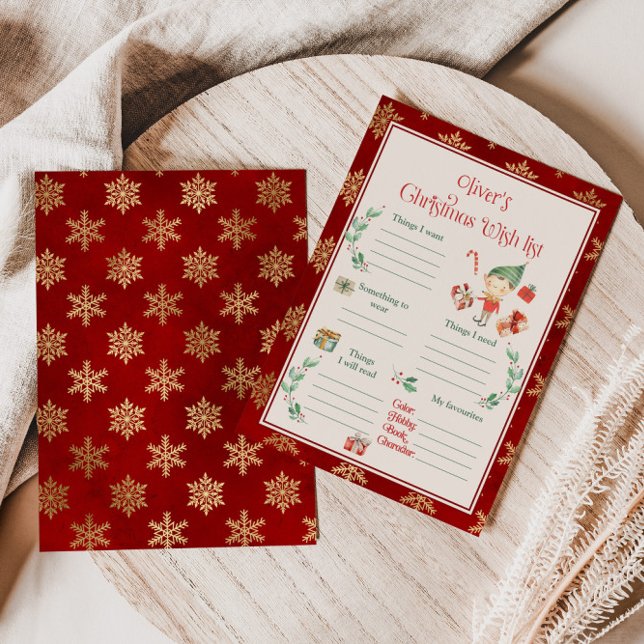 Christmas wish list template (Creator Uploaded)