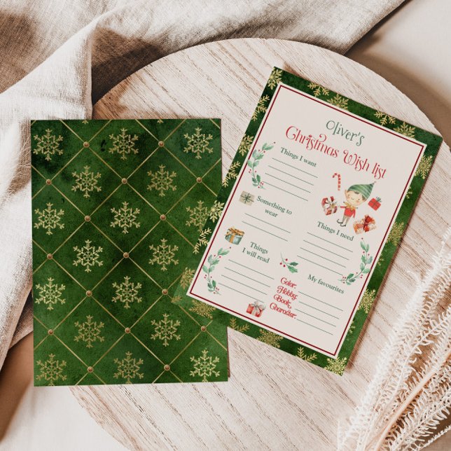 Christmas wish list template (Creator Uploaded)