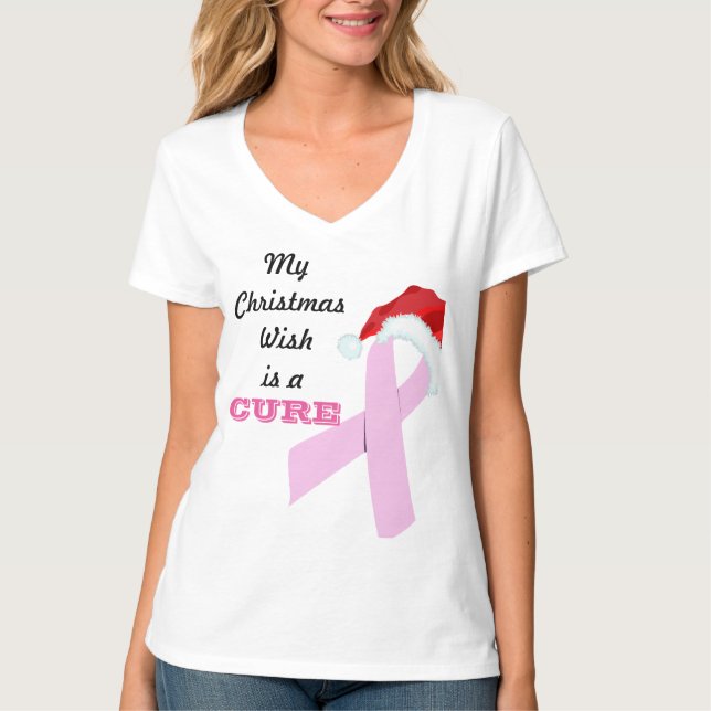 Christmas Wish T-Shirt Pink (Front)