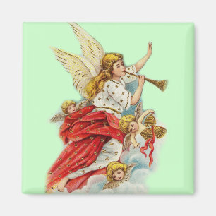 Christmas wishes angels magnet