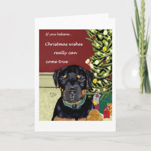 Christmas Wishes card w/inside text
