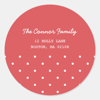 Christmas Wishes Collection Classic Round Sticker