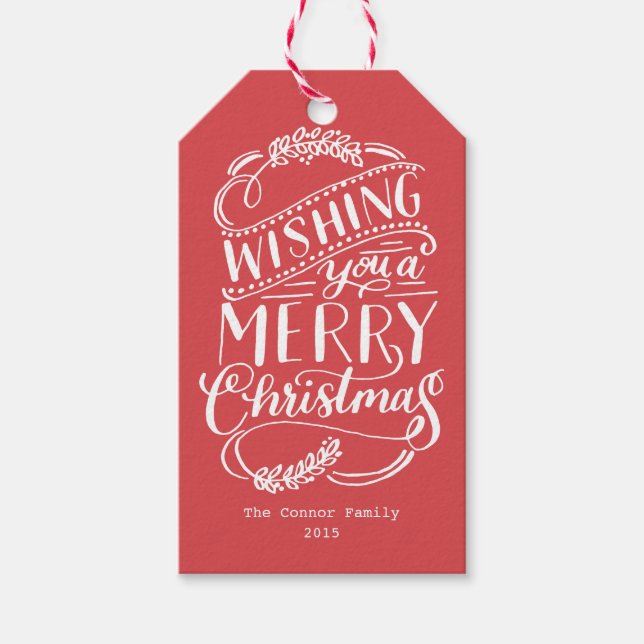 Christmas Wishes Collection Gift Tags (Front)