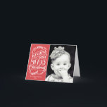 Christmas Wishes Collection Holiday Card<br><div class="desc">Send your holiday greetings in style with this 1-photo holiday notecard featuring hand lettered calligraphy artwork.  Opt for an extra luxurious touch with textured paper or a die-cut shape.</div>