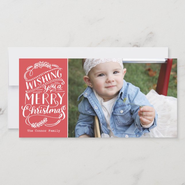 Christmas Wishes Collection Holiday Card (Front)