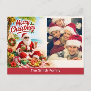 Christmas wishes create your own photo holiday postcard