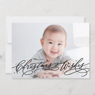 Christmas Wishes Editable Colour Holiday Photo Car