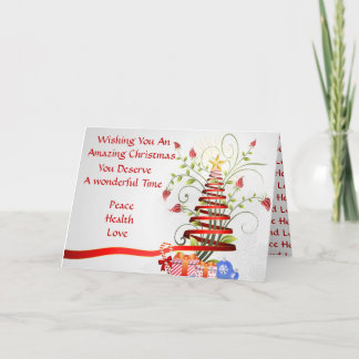 Christmas wishes for all holiday card
