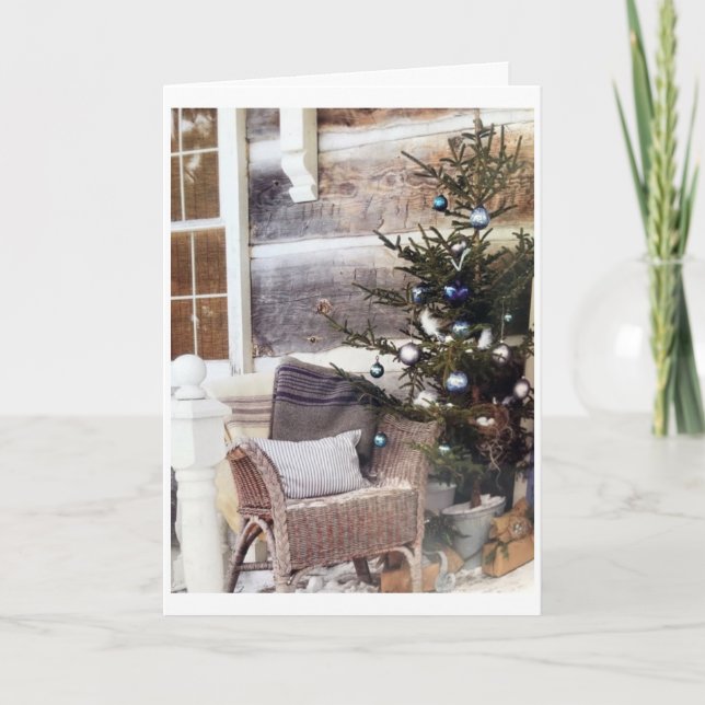 CHRISTMAS WISHES FOR FAMILY, FRIENDS & HAPPINESS CARD (Front)