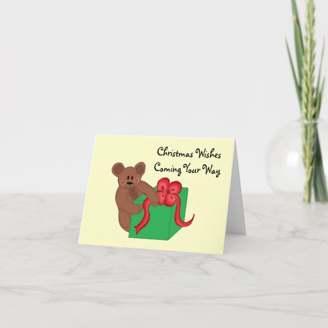 Christmas Wishes Holiday Card (Front)