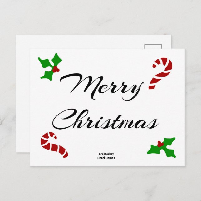 Christmas Wishes Postcard (Front/Back)