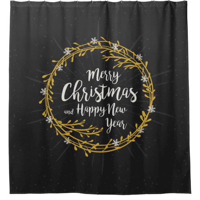Christmas Wishes shower curtain (Front)