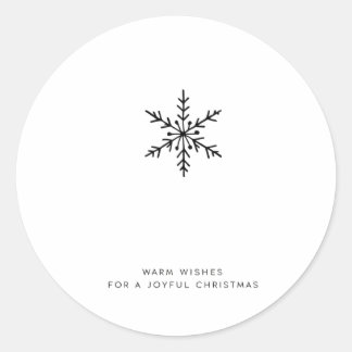 Christmas Wishes Snowflake Stickers