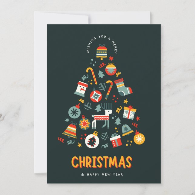 Christmas Wishing Holiday Card (Front)