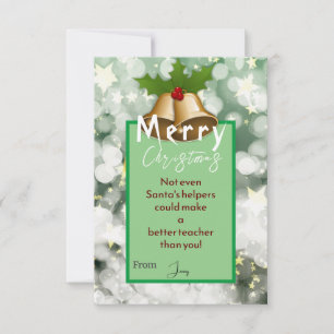  Christmas with a teacher  Card