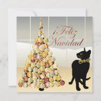 Christmas with Bella Spanish Card/Invitation