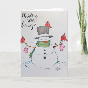Christmas with friends card