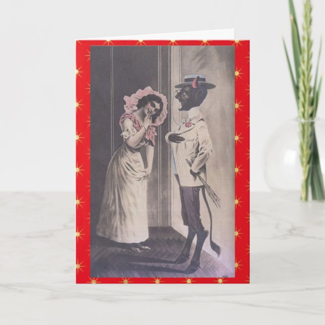 Christmas with Krampus Holiday Card (Front)